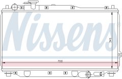 NISSENS 66604 — Радиатор охлаждения