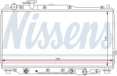 NISSENS 66605 — Радиатор охлаждения