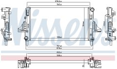 NISSENS 66698 — Radiator răcire motor