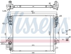 NISSENS 66706 — Radiator răcire motor