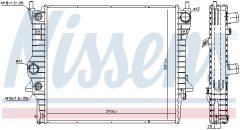 NISSENS 66708 — Radiator răcire motor