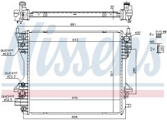 NISSENS 66709 — Radiator răcire motor
