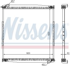 NISSENS 67282 — Radiator răcire motor