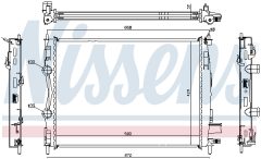 NISSENS 67360 — Радиатор охлаждения