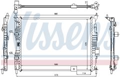 NISSENS 67364 — Радиатор охлаждения