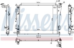 NISSENS 675012 — Радиатор охлаждения