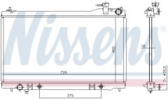 NISSENS 681212 — Радиатор охлаждения