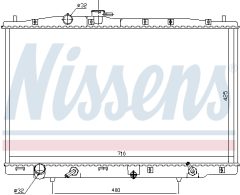 NISSENS 681393 — Радиатор охлаждения