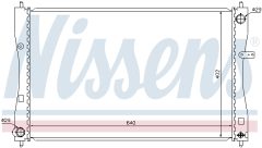 NISSENS 68184 — Radiator răcire motor