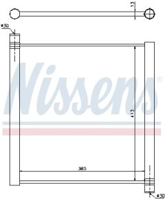 NISSENS 68451 — Радиатор охлаждения