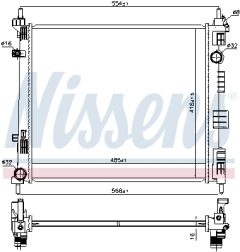 NISSENS 68752 — Радиатор охлаждения