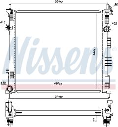 NISSENS 68774 — Радиатор охлаждения