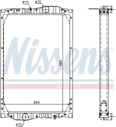 NISSENS 69604A — Radiator răcire motor