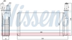 NISSENS 70016 — Радиатор печки