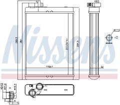 NISSENS 70231 — Радиатор печки