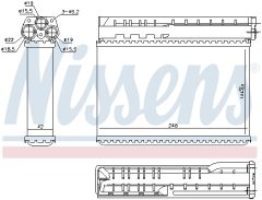 NISSENS 70512 — Радиатор печки