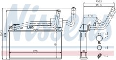 NISSENS 70529 — Radiator încălzire habitaclu