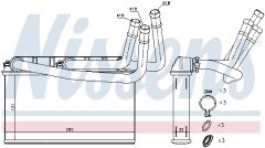 NISSENS 70531 — Radiator încălzire habitaclu
