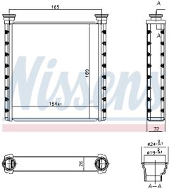 NISSENS 70533 — Radiator încălzire habitaclu