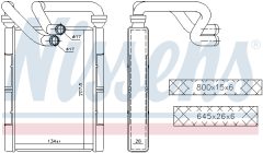 NISSENS 707094 — Radiator încălzire habitaclu