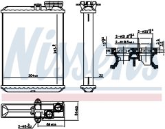 NISSENS 707102 — Радиатор печки
