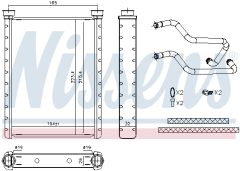 NISSENS 707178 — Radiator încălzire habitaclu
