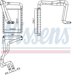 NISSENS 707179 — Radiator încălzire habitaclu
