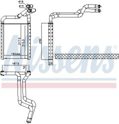NISSENS 707180 — Радиатор печки