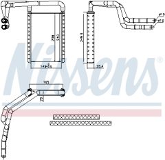 NISSENS 707182 — Радиатор печки