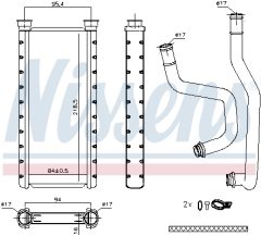 NISSENS 707183 — Радиатор печки