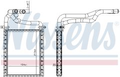 NISSENS 707191 — Радиатор печки