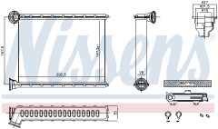 NISSENS 707199 — Radiator încălzire habitaclu