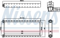 NISSENS 707201 — Радиатор печки