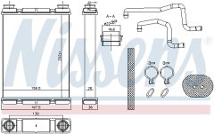 NISSENS 707203 — Radiator încălzire habitaclu