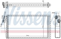 NISSENS 707206 — Radiator încălzire habitaclu