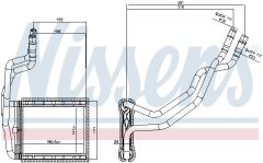 NISSENS 707211 — Радиатор печки