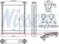 NISSENS 707214 — Радиатор печки