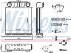 NISSENS 707216 — Радиатор печки