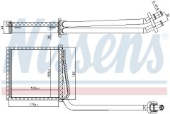 NISSENS 707217 — Радиатор печки
