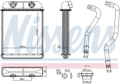 NISSENS 707257 — Радиатор печки