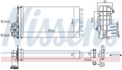 NISSENS 707268 — Radiator încălzire habitaclu