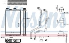 NISSENS 707274 — Radiator încălzire habitaclu