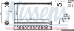 NISSENS 707277 — Radiator încălzire habitaclu