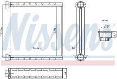 NISSENS 707278 — Радиатор печки