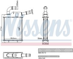 NISSENS 707279 — Radiator încălzire habitaclu