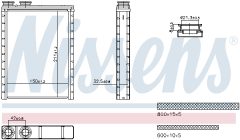NISSENS 707286 — Радиатор печки