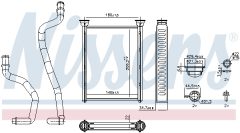 NISSENS 707290 — Radiator încălzire habitaclu