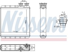 NISSENS 707302 — Радиатор печки