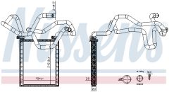 NISSENS 707305 — Радиатор печки