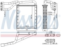 NISSENS 707306 — Радиатор печки